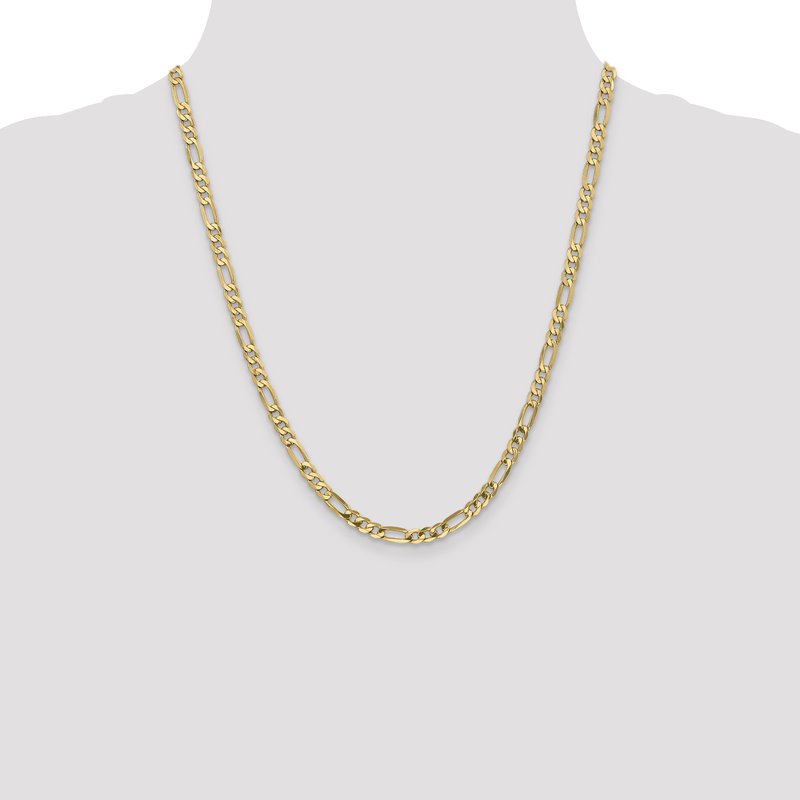 14K 5mm Flat Figaro Chain