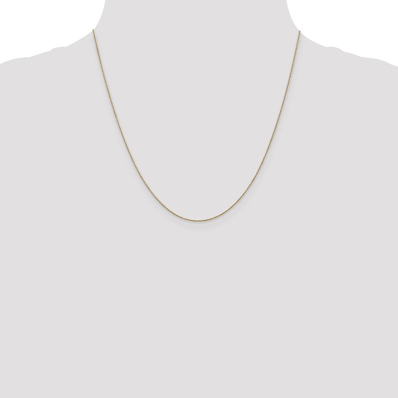 14K 14 inch .75mm Cable with Spring Ring Clasp Pendant Chain