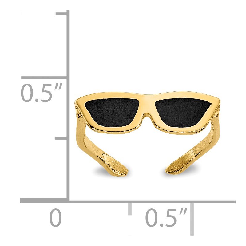 14k Enameled Sunglasses Toe Ring