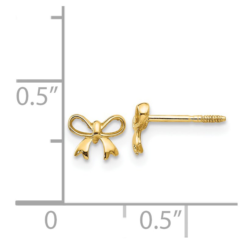 14k Madi K Bow Post Earrings