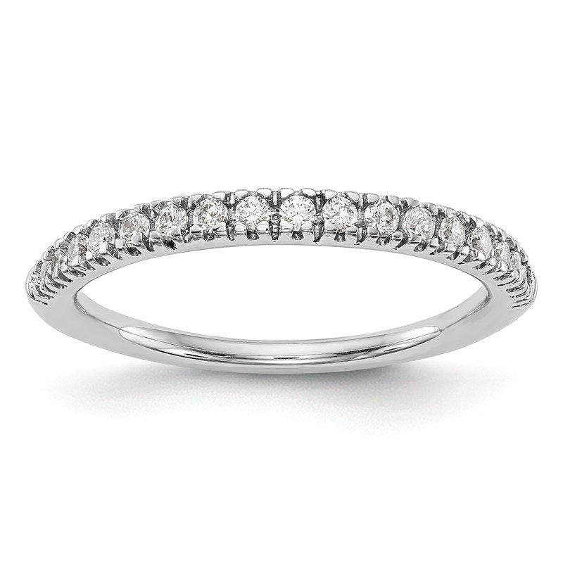 14K White Gold 1/4 carat Lab Grown Diamond VS+ F+ Complete Wedding Band