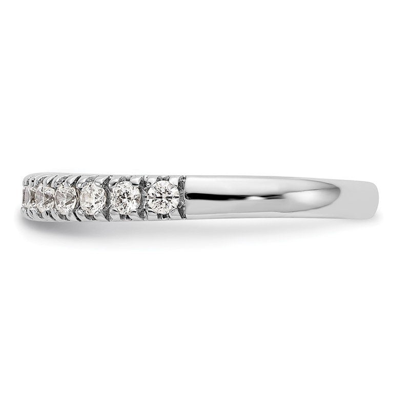 14K White Gold 1/4 carat Lab Grown Diamond VS+ F+ Complete Wedding Band