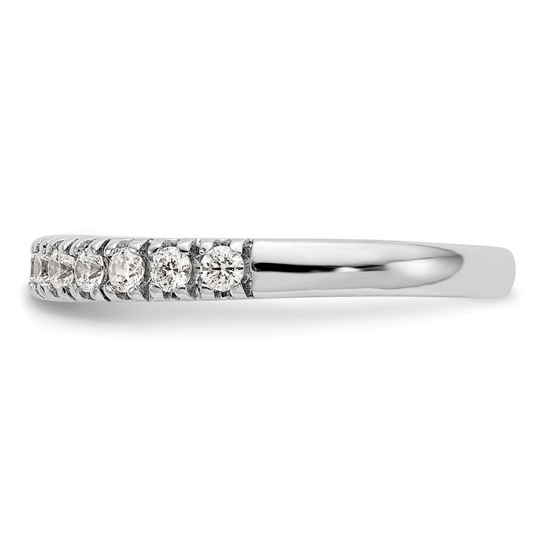 14K White Gold 1/4 carat Lab Grown Diamond VS+ F+ Complete Wedding Band
