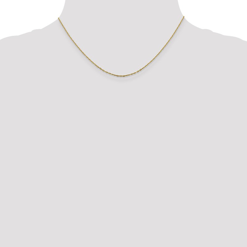 14K 1mm D/C Open Long Link Cable Chain