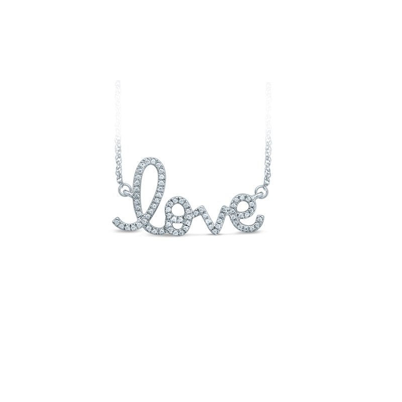 14K  0.16Ct Diam Pendant With Chian