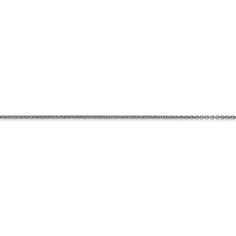 14K White Gold 14 inch .9mm Cable with Lobster Clasp Chain