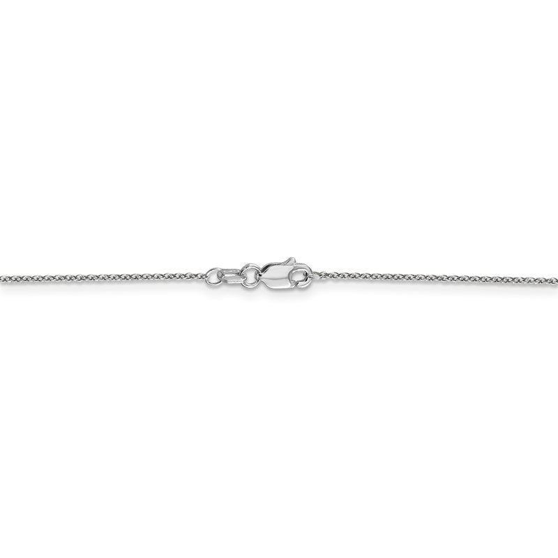 14K White Gold 14 inch .9mm Cable with Lobster Clasp Chain