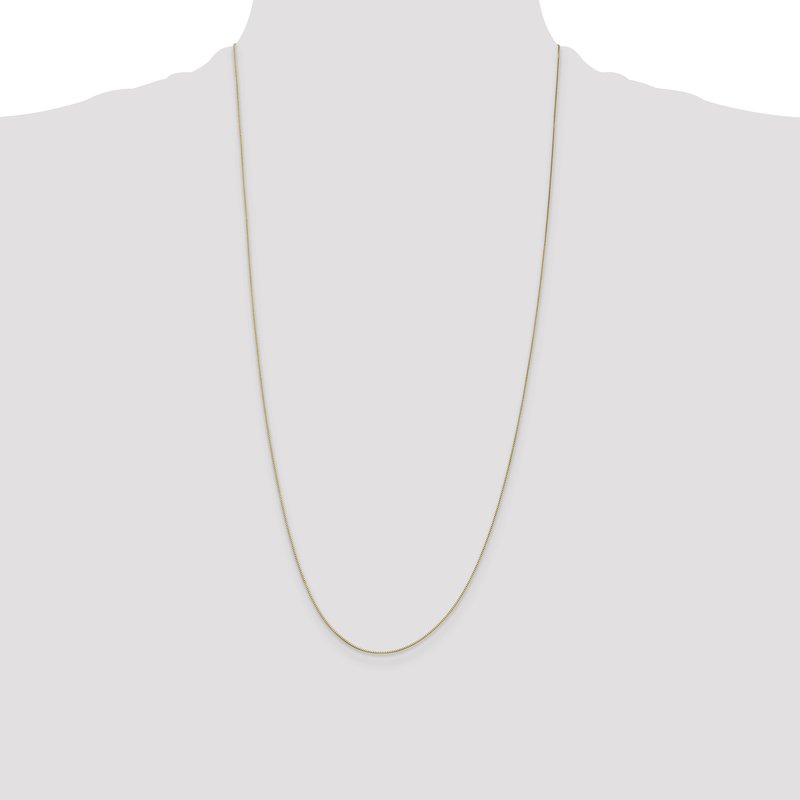 14K 14 inch .5mm Box with Spring Ring Clasp Chain
