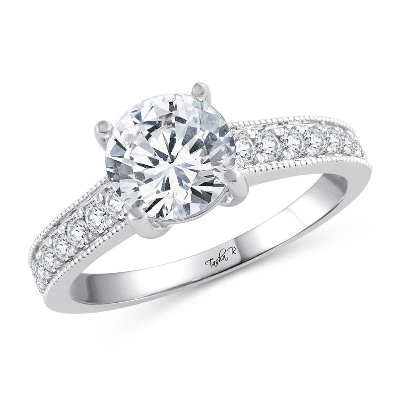 14K 0.34Ct Diam Semi Mount Ring