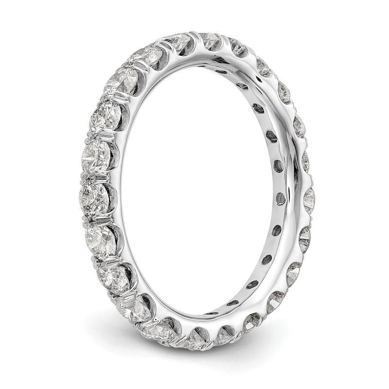14K Rose Gold 1/2 carat Lab Grown Diamond VS+ F+ Size 4.5 Complete Eternity Band