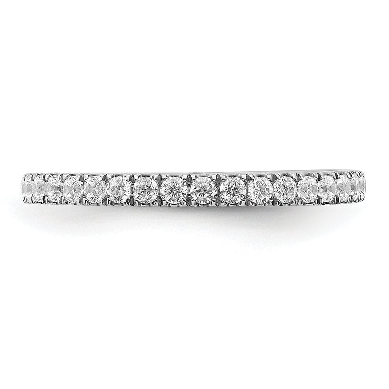 14k White Gold Diamond Band