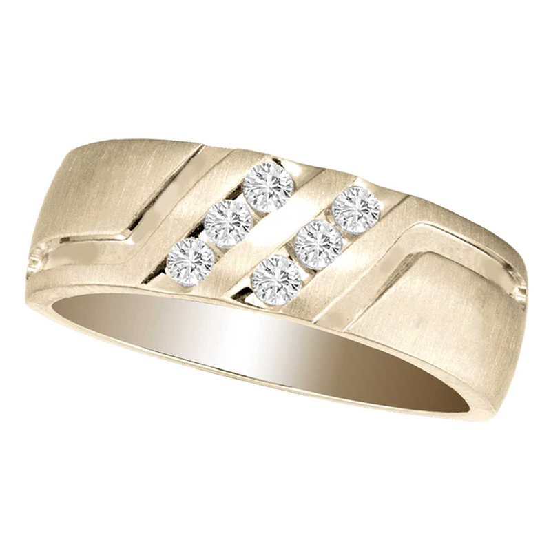 14K 0.25Ct Diam Men&amp;Apos;S Band