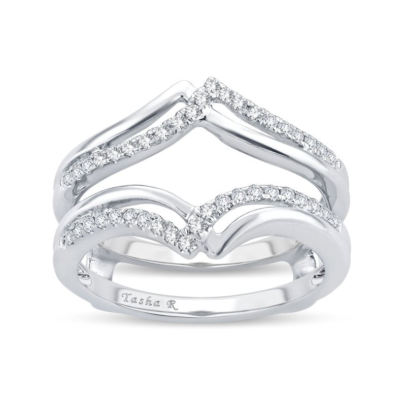 14K  0.25Ct  Diamond  Ring Guard.