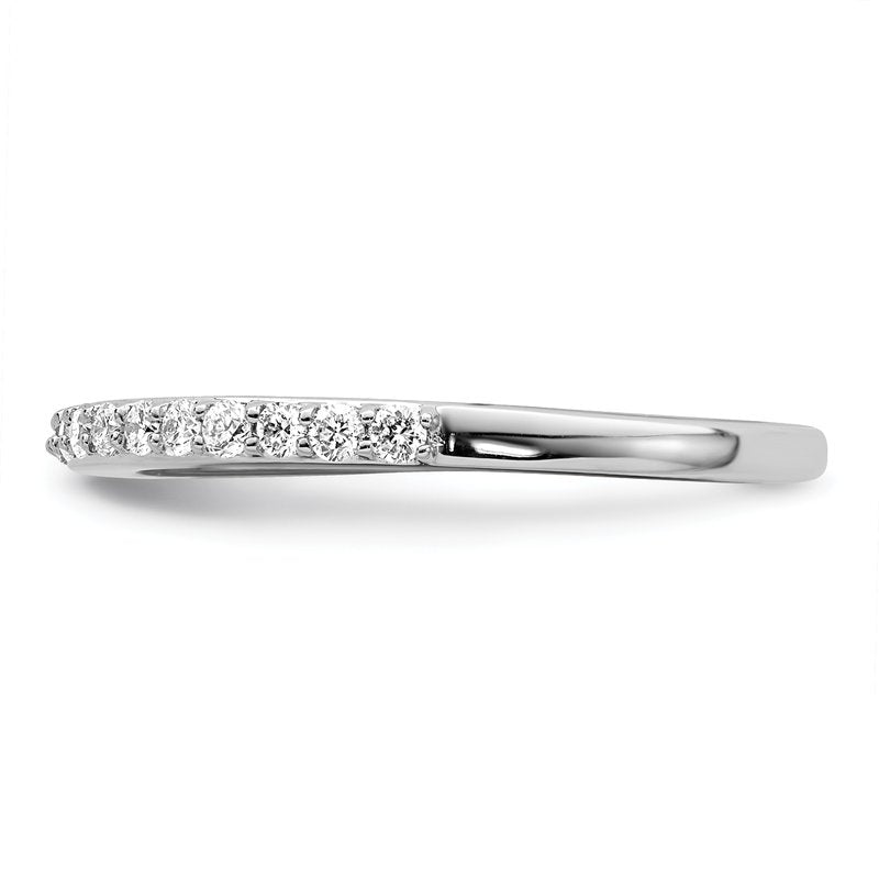 14K White Gold 1/4 carat Lab Grown Diamond VS+ F+ Complete Wedding Band