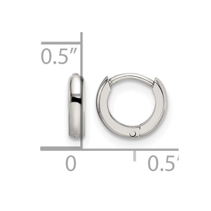 Stainless Steel Polished 2mm Endless Hinged Hoops