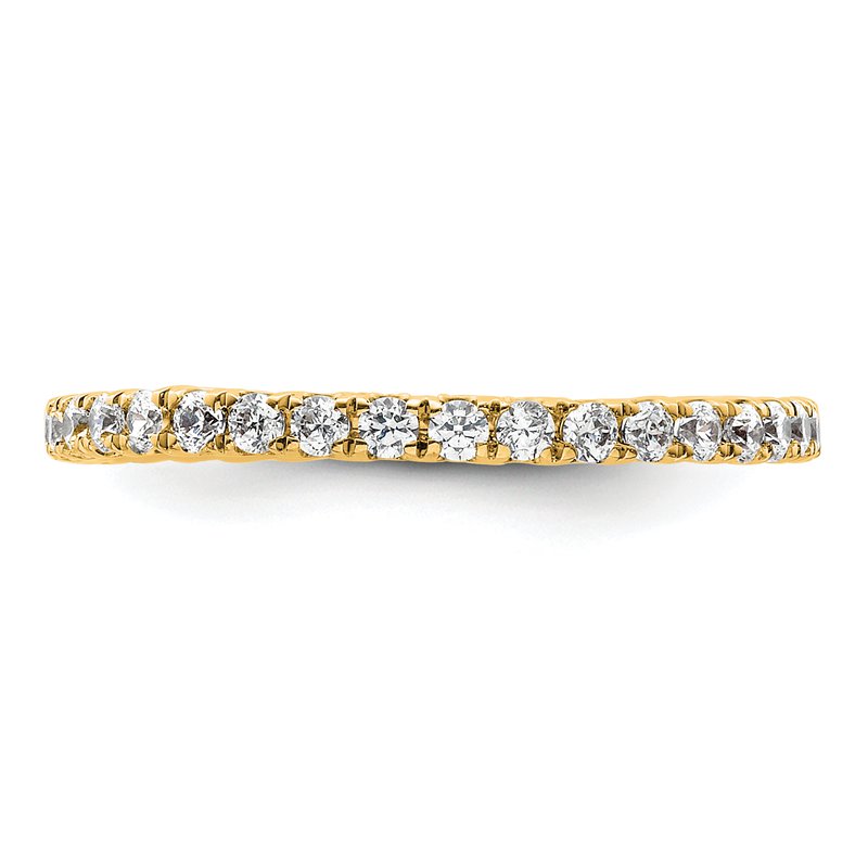 14K Rose Gold 1/2 carat Lab Grown Diamond VS+ F+ Size 4.5 Complete Eternity Band