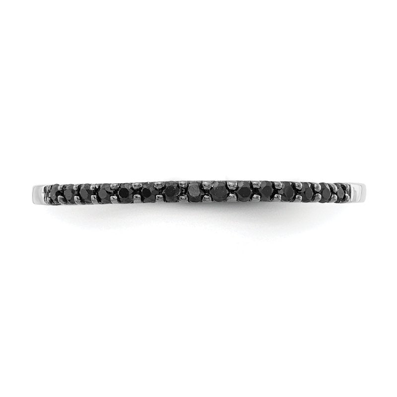 14k White Gold Diamond Band