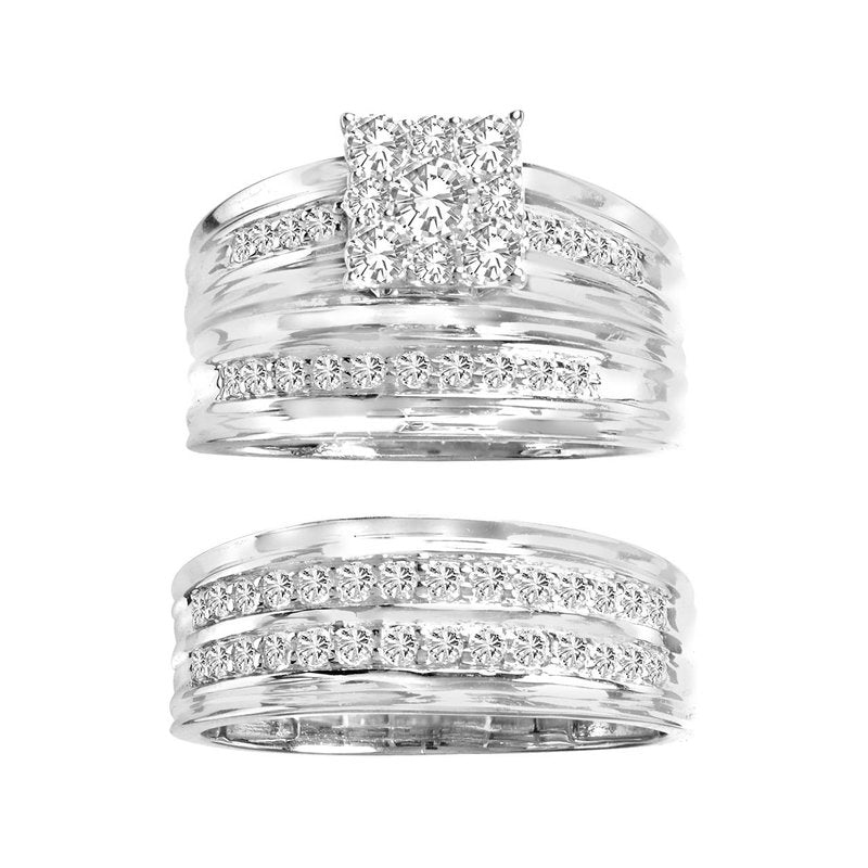 14K 1.25Ct Diamond Trio Set