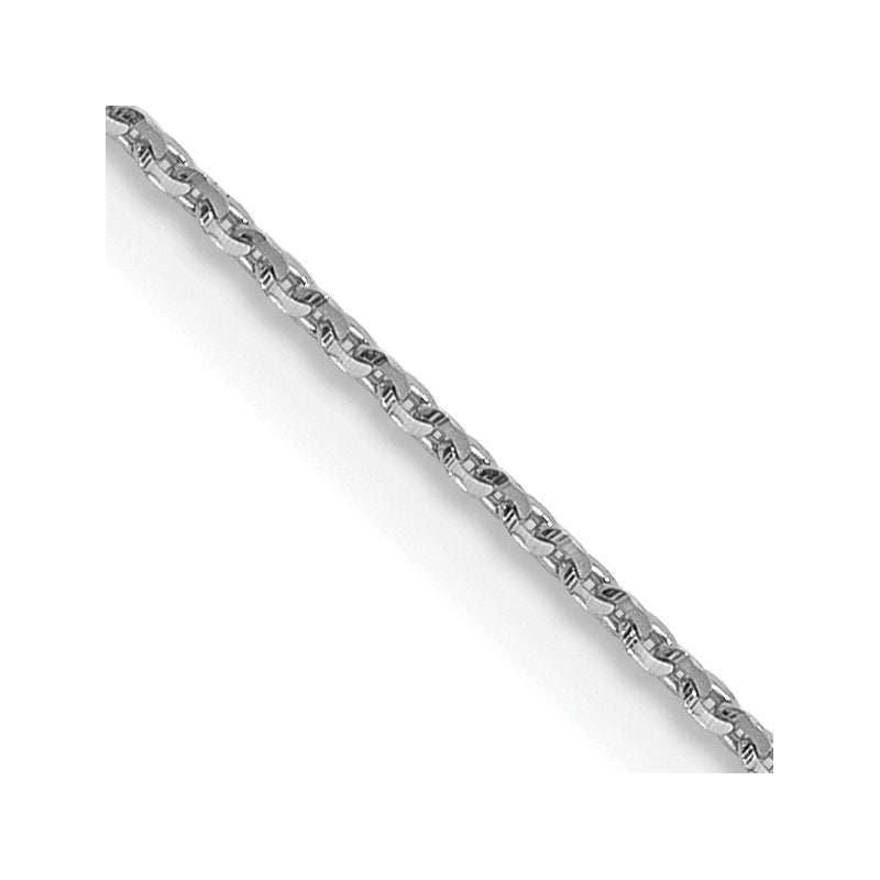 14K White Gold .85 mm D/C Cable Chain