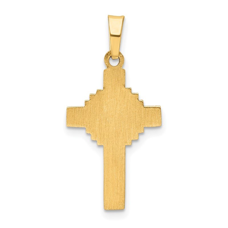 14k Polished Celtic Iona Cross Pendant