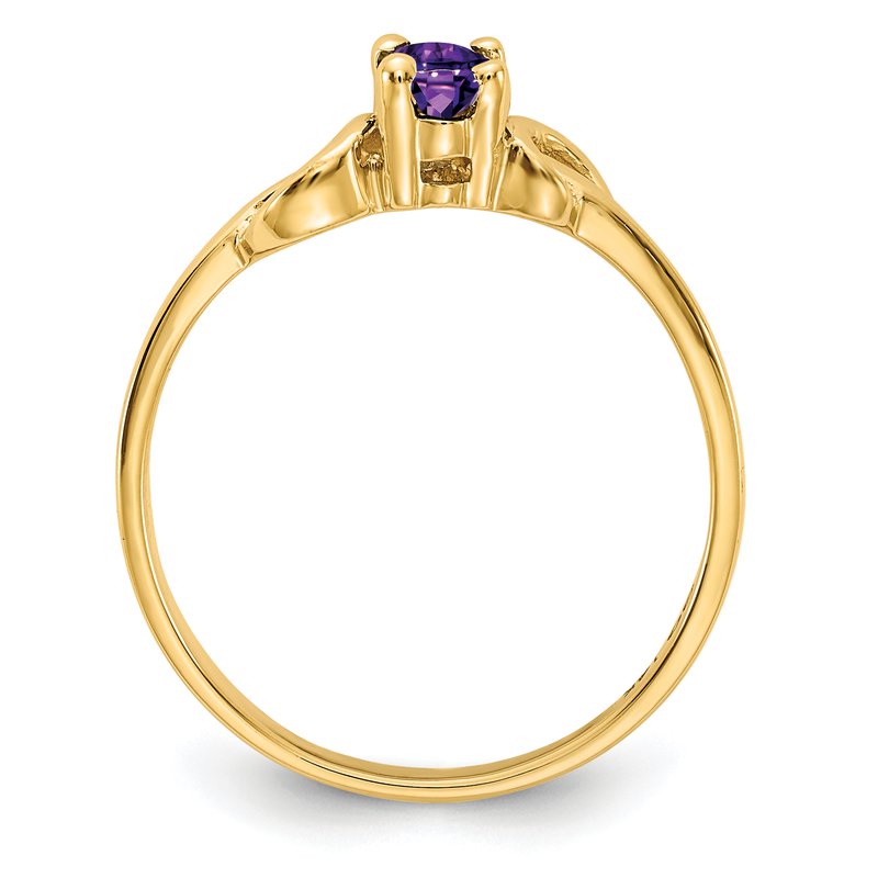 14k 5x3mm Oval Amethyst ring