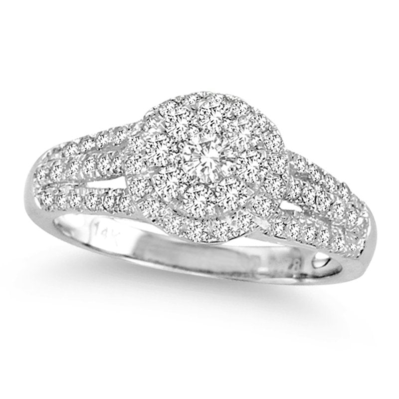 14K  0.78Ct  Diamond  Ring