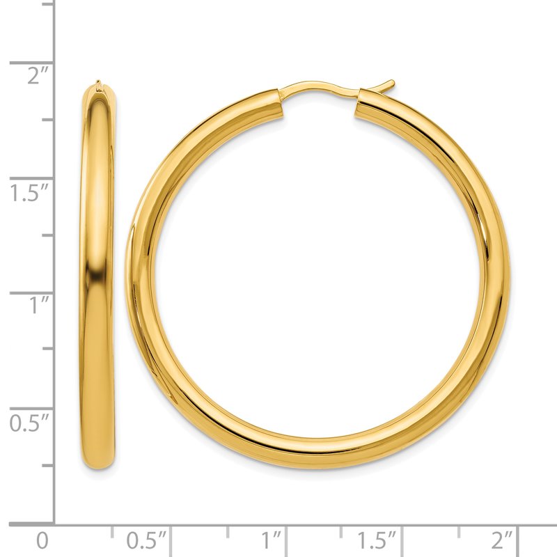 Sterling Silver Gold-plated 3.5mm Tube Earrings