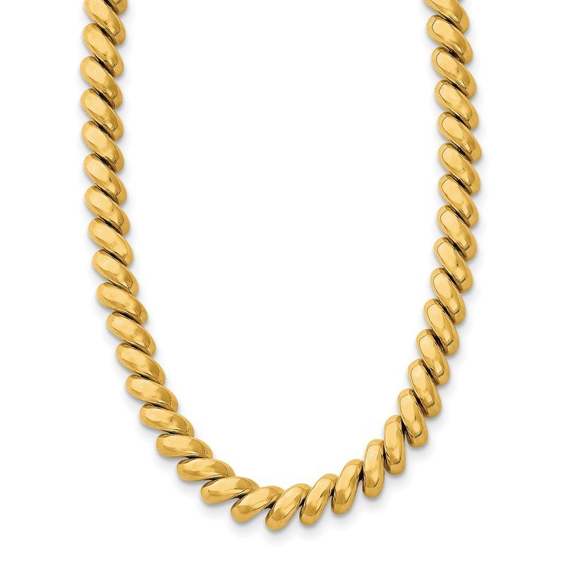 14k Polished 6mm 16 inch San Marco Necklace