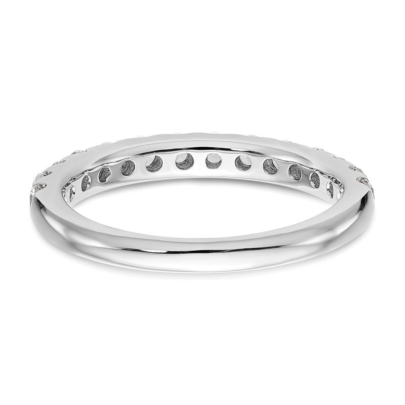14K White Gold 1/2 carat Lab Grown Diamond VS+ F+ Complete Wedding Band