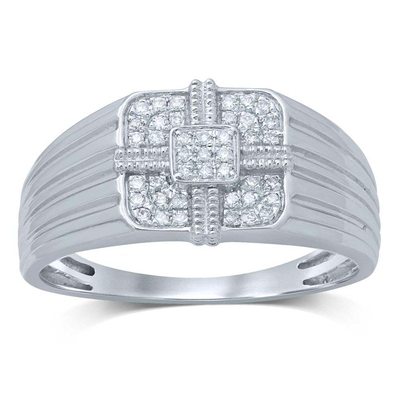 10K 0.16Ct Diamond Mens Ring