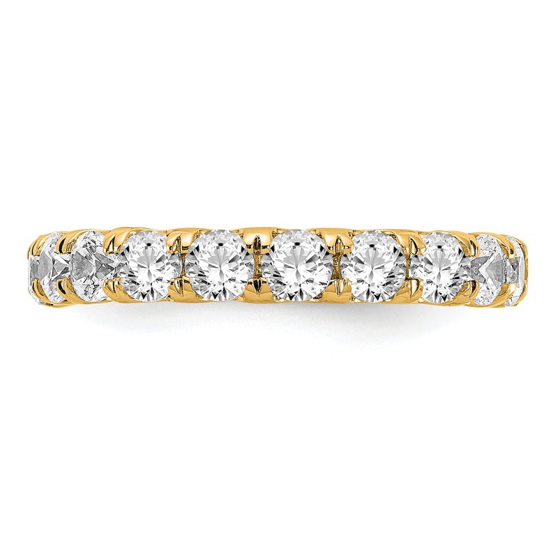14K Rose Gold 1/2 carat Lab Grown Diamond VS+ F+ Size 4.5 Complete Eternity Band