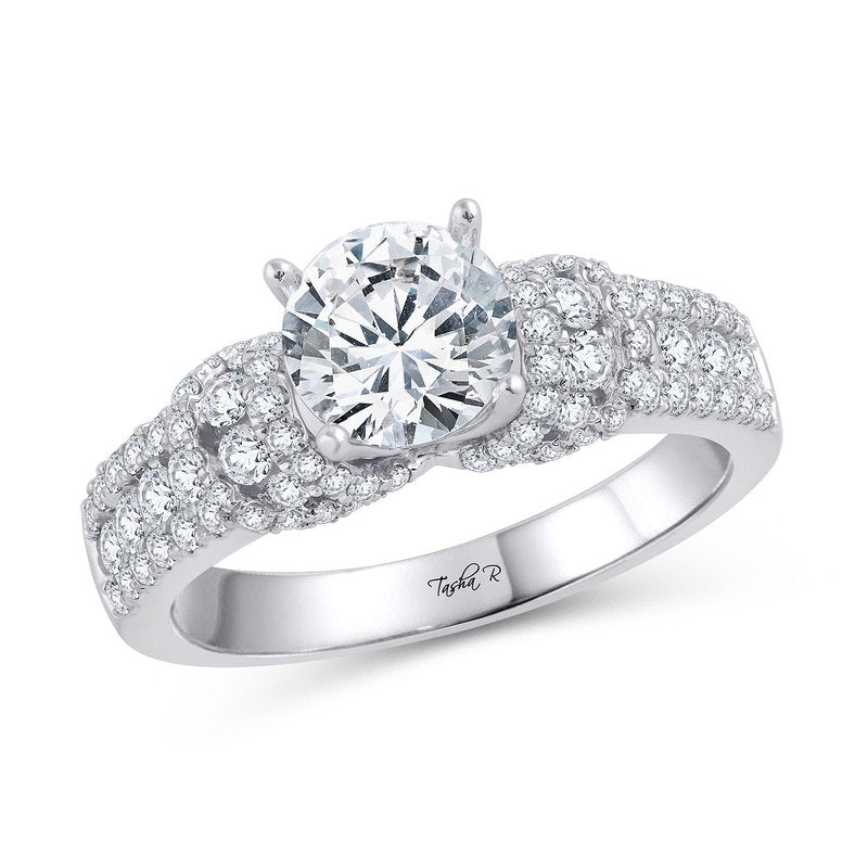 14K 0.84Ct Diam Semi Mount Ring