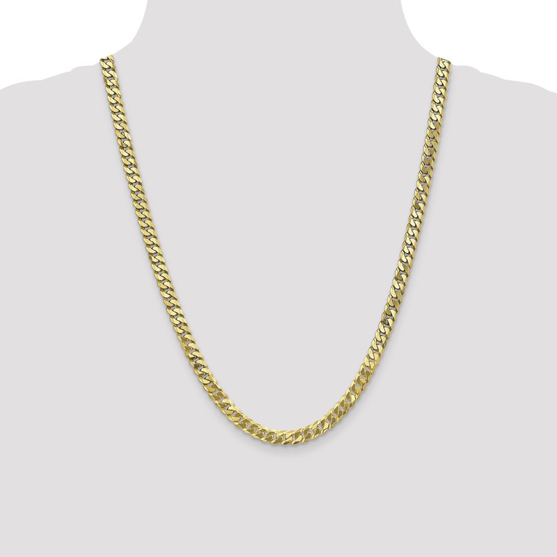 10K 6.1mm Flat Beveled Curb Chain