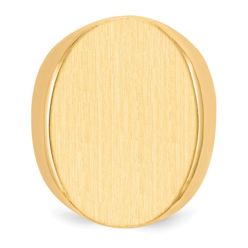 14k 19.0x26.5mm Open Back Mens Signet Ring