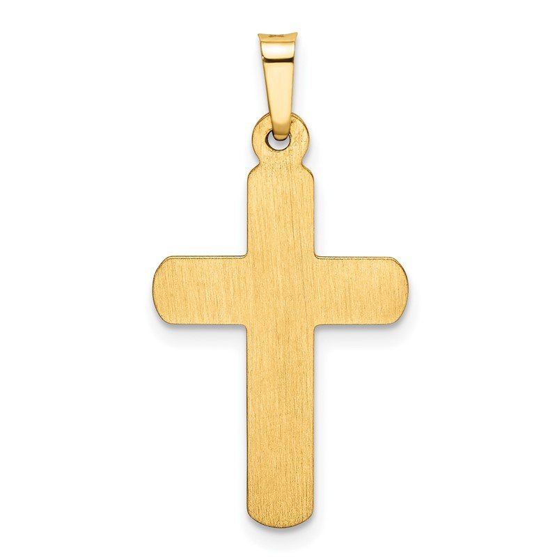 14k Satin Latin Cross Pendant