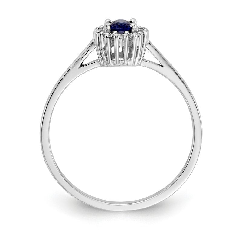 14k Diamond and Oval Emerald Halo Ring