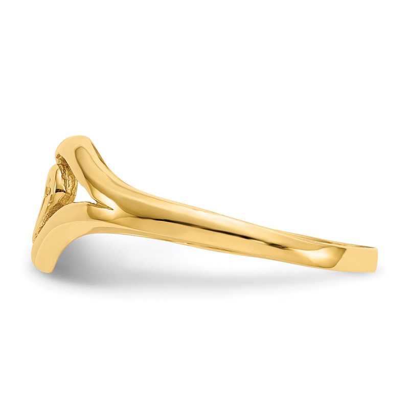 14k Polished Heart Ring