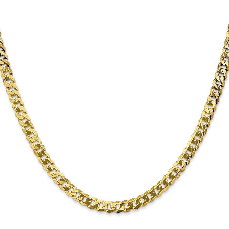 10K 4.6mm Flat Beveled Curb Chain