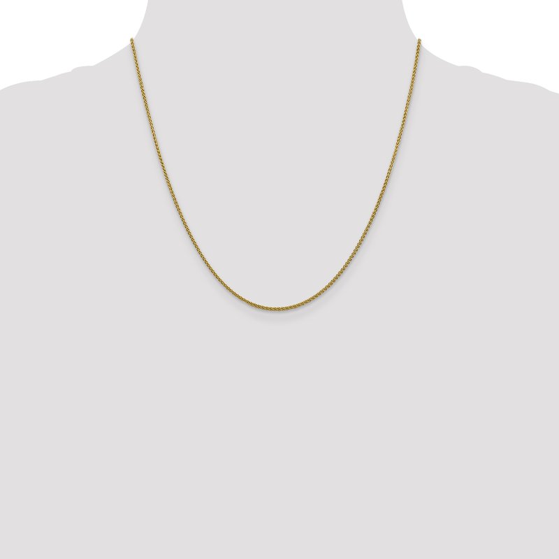 14K 1.5mm Spiga Anklet