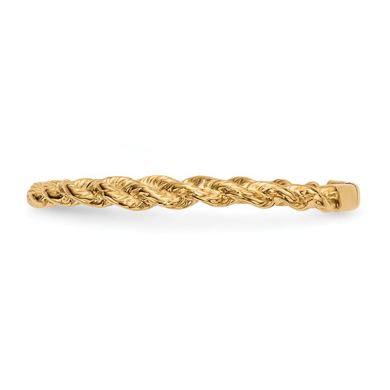 14k Polished Twisted Rope Ring
