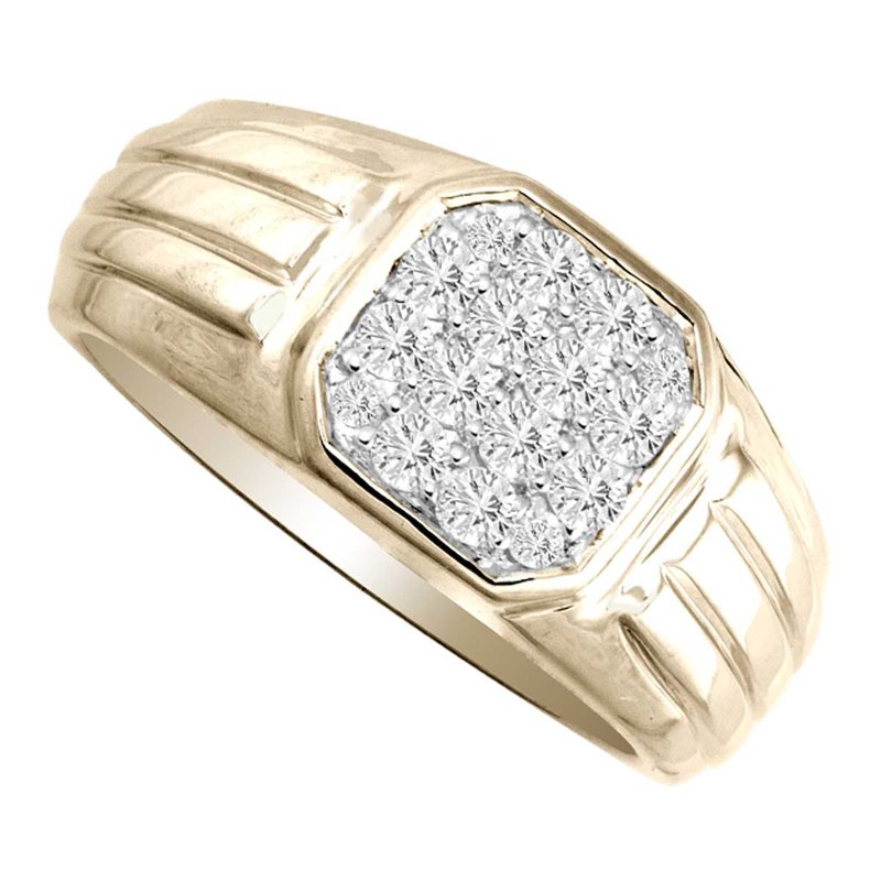 14K 0.50Ct Diam Men&amp;Apos;S Ring