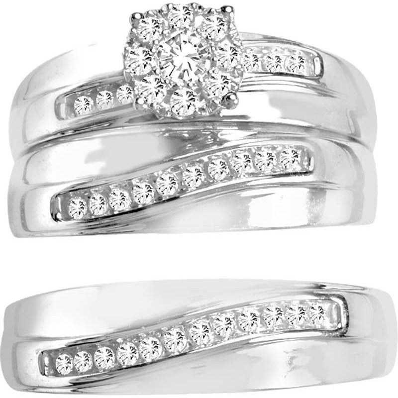 14K  0.53Ct  Diamond  Trio Set