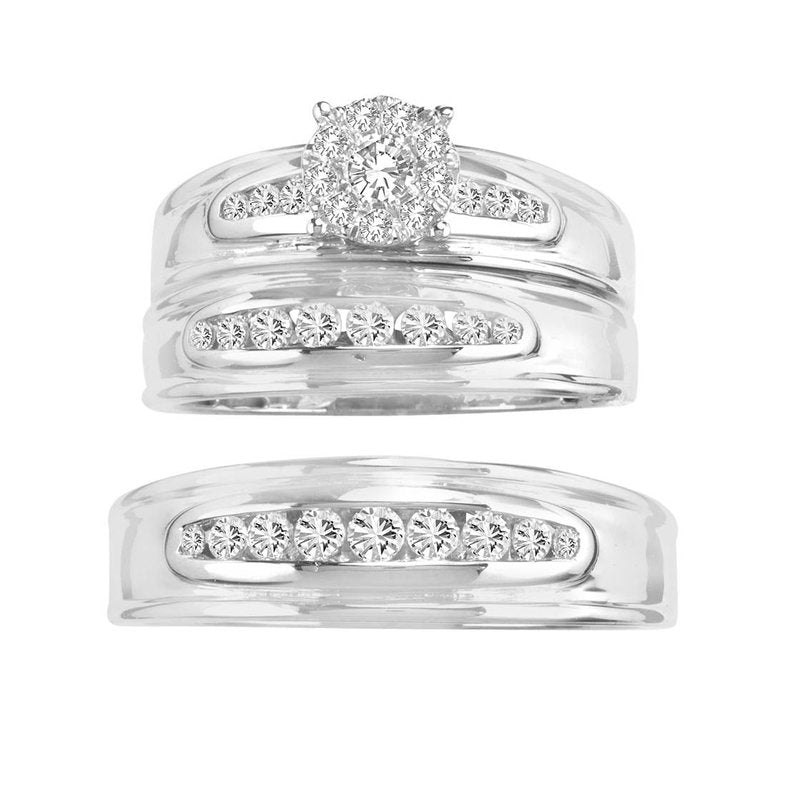 14K 0.75Ct Diamond Trio Set