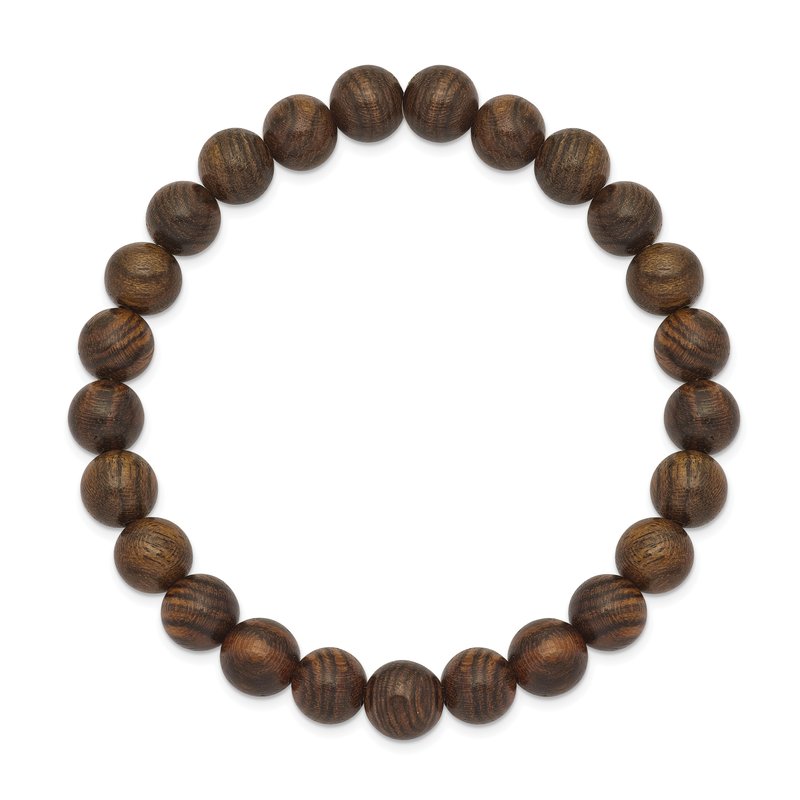 8mm Tigerwood Beaded Stretch Bracelet