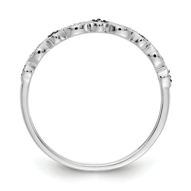 14k Rose Gold Diamond Fancy Band