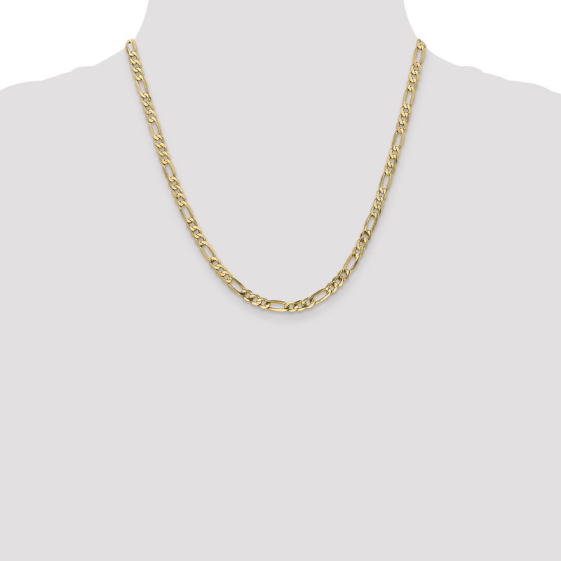 14K 5mm Flat Figaro Chain