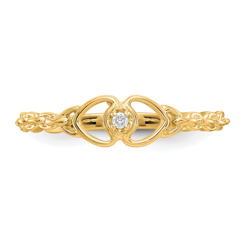 14k VS Diamond heart ring