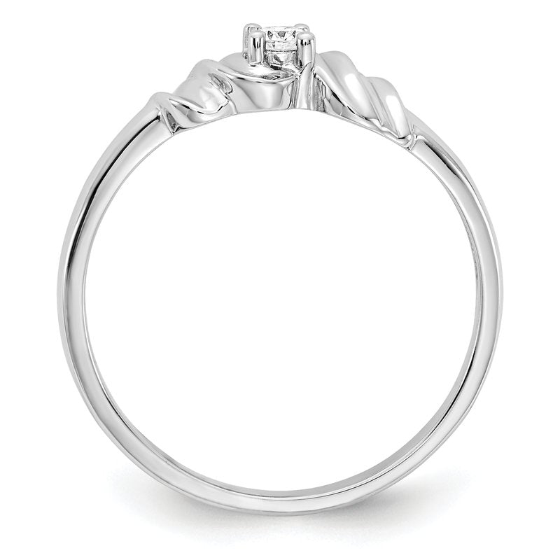 14k White Gold AAA Diamond ring