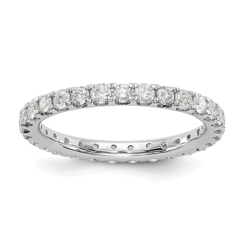 14K Rose Gold 1/2 carat Lab Grown Diamond VS+ F+ Size 4.5 Complete Eternity Band