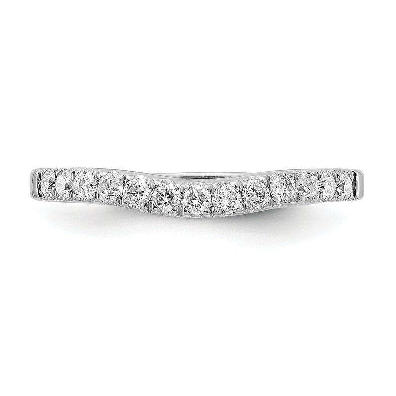 14K White Gold 1/5 carat Lab Grown Diamond VS+ F+ Set of Two Complete Wedding Bands